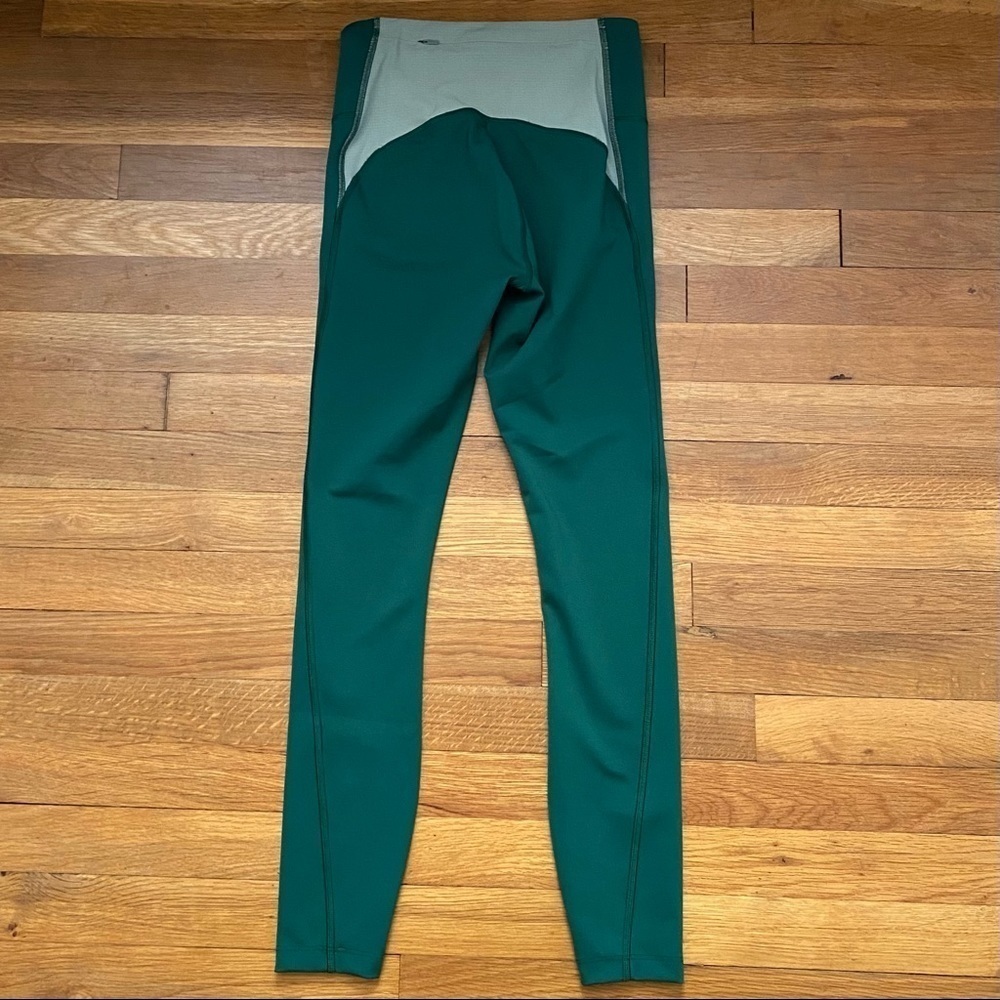 Outdoor Voices FrostKnit 7/8 Cold Weather Athletic Legging Rainforest Green XS - Picture 4 of 7